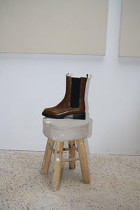 Chelsea Round Ankle Boot Brown Sample - Act Series